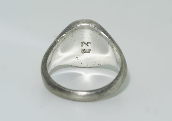 Innerspace Hand Engraved Sterling Silver Ring - Backside - Atethos Jewelry